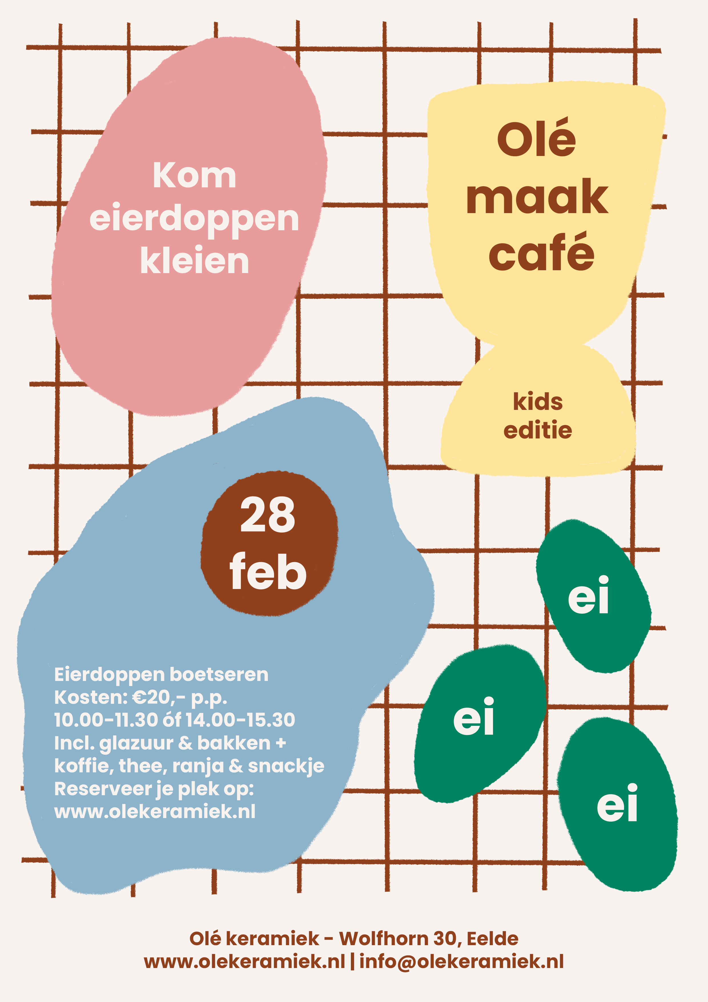Olé maak café - Eierdoppen kleien! KIDS EDITIE